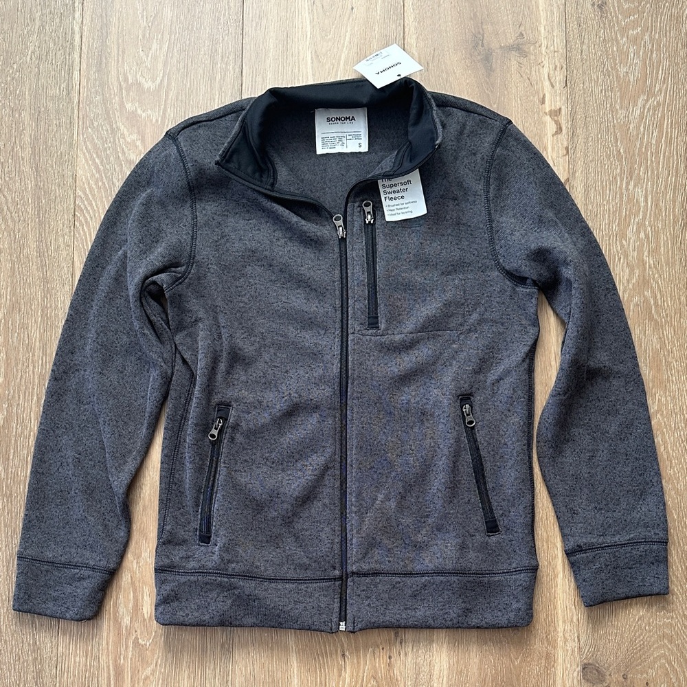 Sonoma Charcoal Zip-Up Jacket